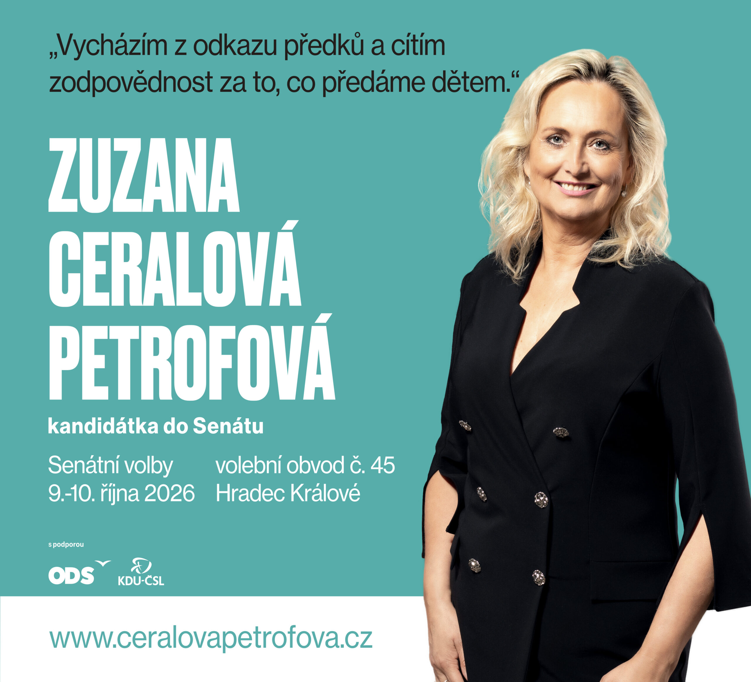 Zuzana Ceralová Petrofová – kandidátka do Senátu