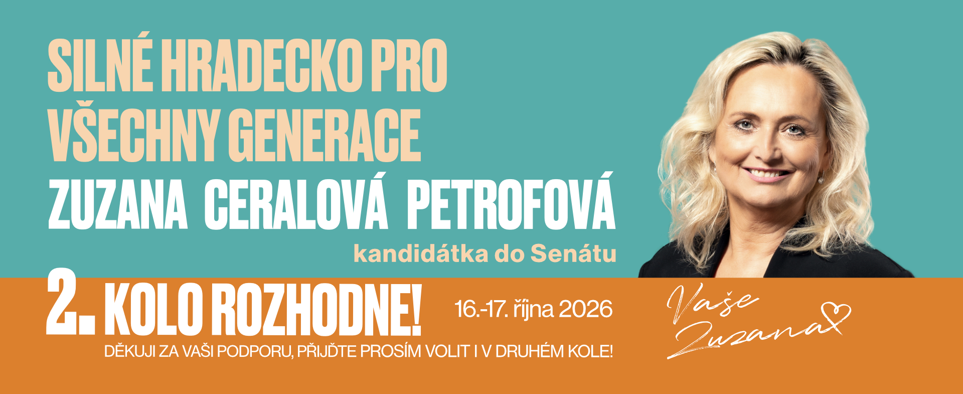 Zuzana Ceralová Petrofová – kandidátka do Senátu